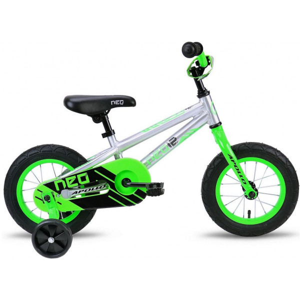Велосипед Apollo Neo boys 12" (black bright greenish)