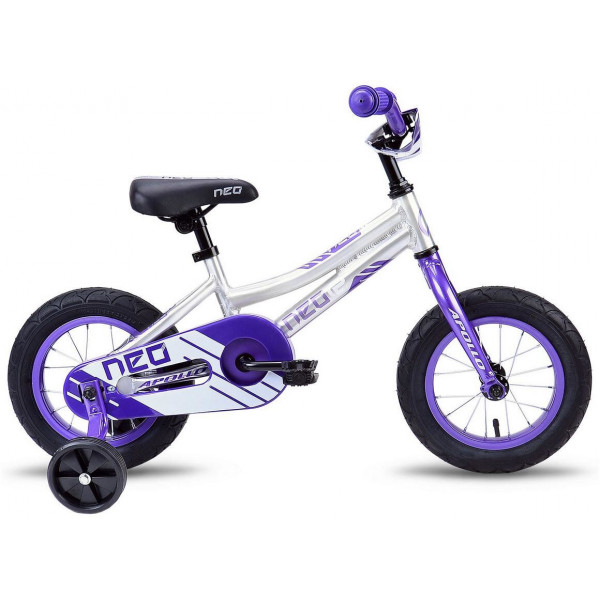 Велосипед Apollo Neo girls 12" (white purple)