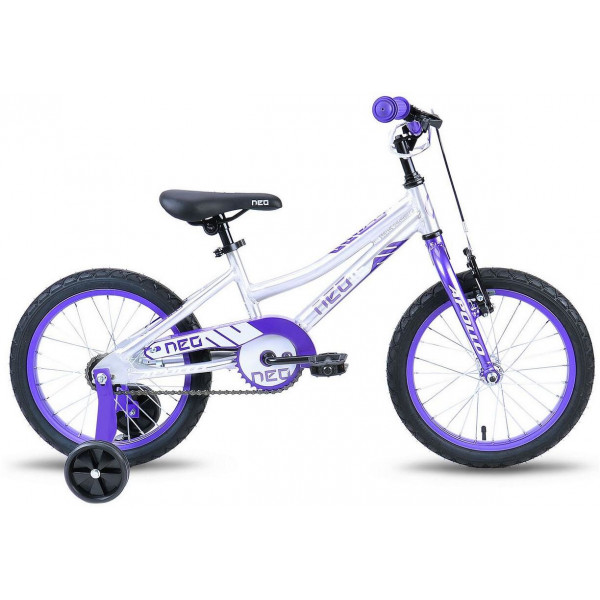 Велосипед Apollo Neo girls 16" (white purple)