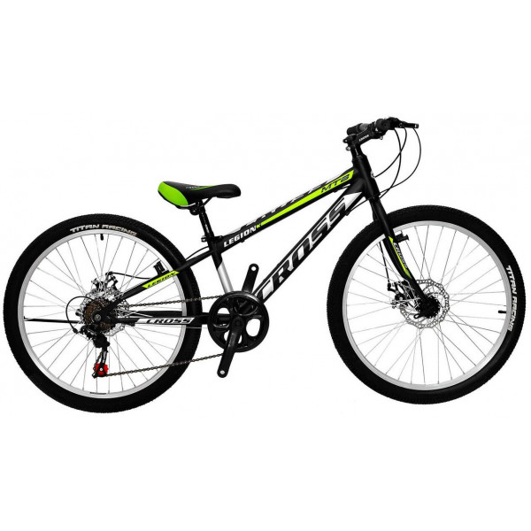 Велосипед Cross Legion 24" (black green)
