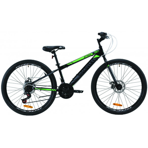 Велосипед Discovery Attack DD 26" (black green)