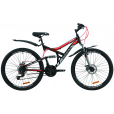 Велосипед Discovery Canyon AM2 DD 26" (black-red)