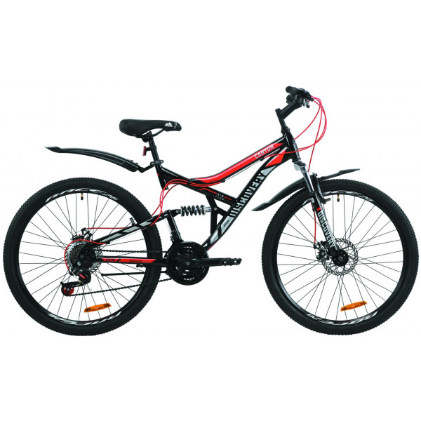 Велосипед Discovery Canyon AM2 DD 26" (black-red)