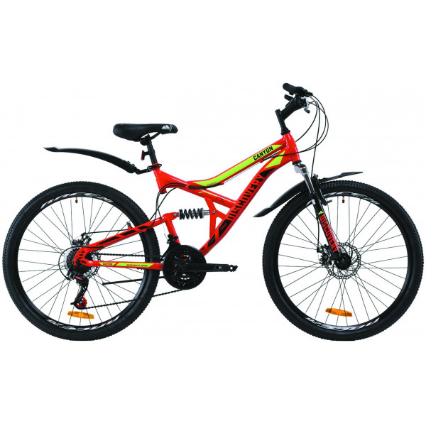 Велосипед Discovery Canyon AM2 DD 26" (red-green)