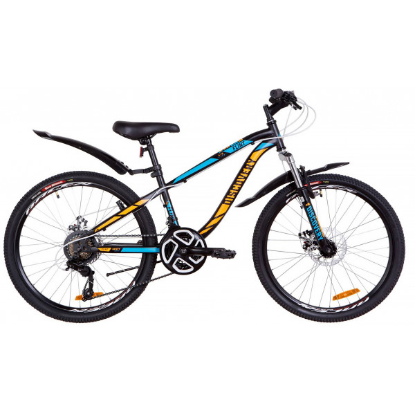 Велосипед Discovery Flint 24 AM DD 2019 (black blue)