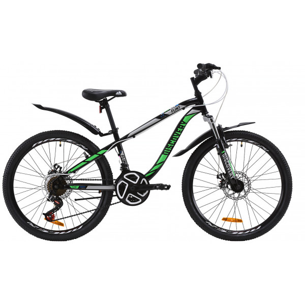 Велосипед Discovery Flint AM DD 24" (black green)