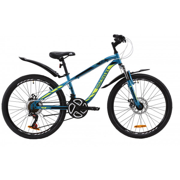 Велосипед Discovery Flint AM DD 24" (blue yellow)