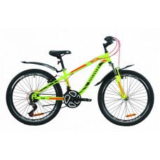 Велосипед Discovery Flint AM V-br 24" (black green)