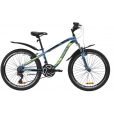 Велосипед Discovery Flint AM V-br 24" (blue yellow)