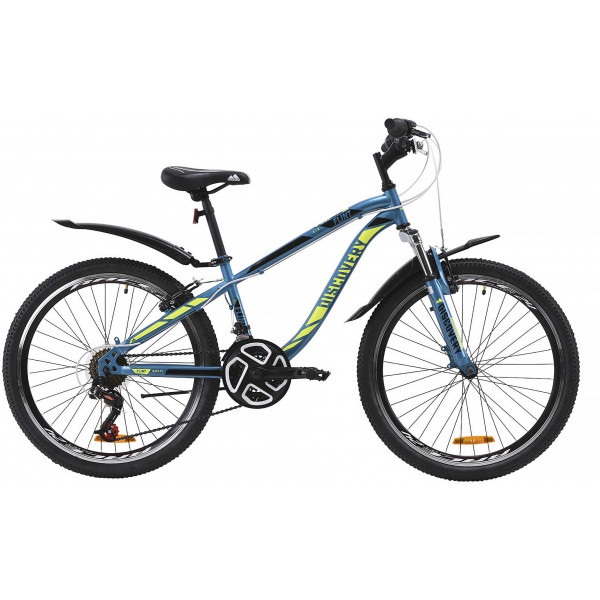 Велосипед Discovery Flint AM V-br 24" (blue yellow)
