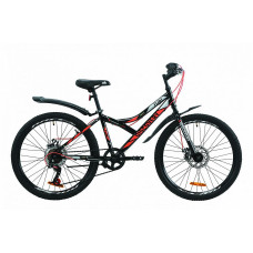 Велосипед Discovery Flint DD 24" (black orange)