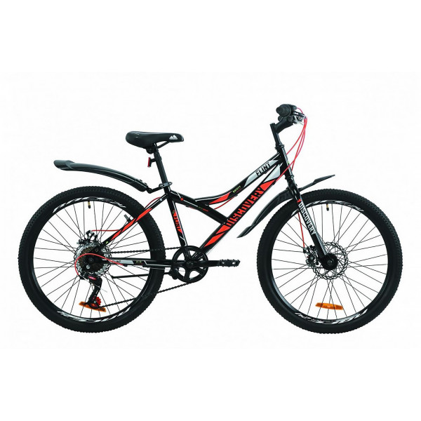 Велосипед Discovery Flint DD 24" (black orange)