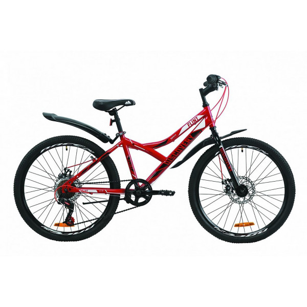 Велосипед Discovery Flint DD 24" (black red)