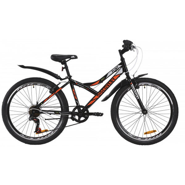 Велосипед Discovery Flint V-br 24" (black orange)