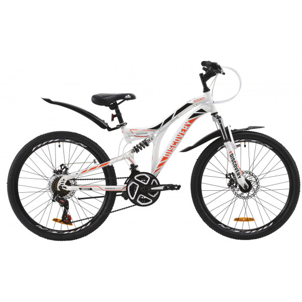 Велосипед Discovery Rocket AM2 DD 24" (white orange)