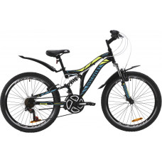 Велосипед Discovery Rocket AM2 V-br 24" (black blue)