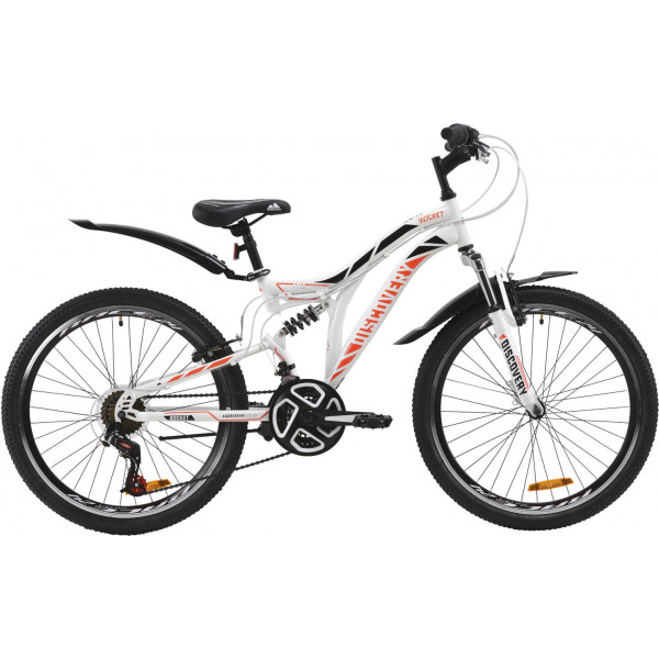Велосипед Discovery Rocket AM2 V-br 24" (white orange)