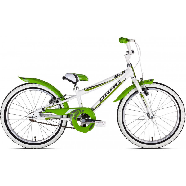 Велосипед Drag Alpha 20" (white green)