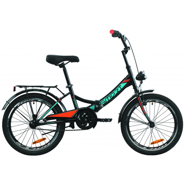 Велосипед Formula Smart 20" с фонарем (black orange)