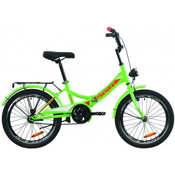 Велосипед Formula Smart 20" с фонарем (green red)
