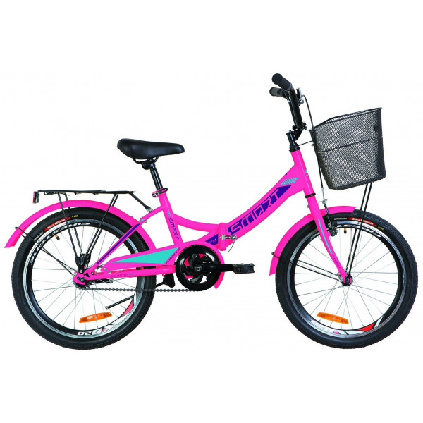 Велосипед Formula Smart 20" с корзиной (pink)