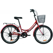 Велосипед Formula Smart 7 24" с корзиной (red)