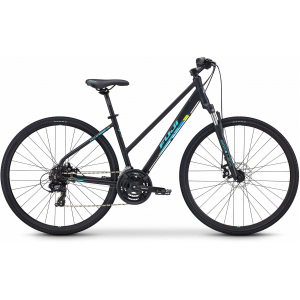 Велосипед Fuji Traverse 1.7 St 28" (black blue)