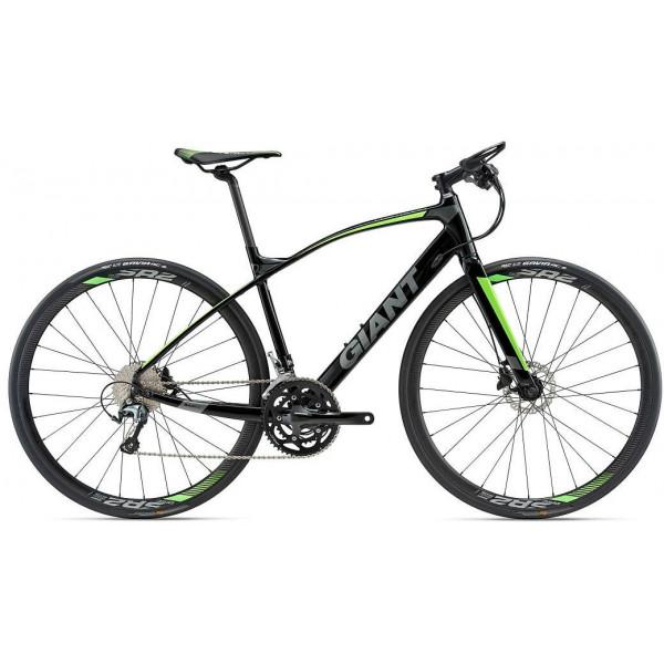 Велосипед Giant FastRoad SLR 1 (black green)