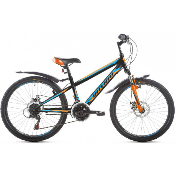 Велосипед Intenzo Energy Disk 24 (black-orange-green)