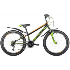 Велосипед Intenzo Energy V-Brake 24" (black-orange-green)
