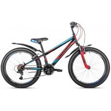 Велосипед Intenzo Energy V-Brake 24" (black-red-blue)