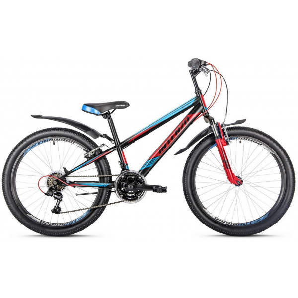 Велосипед Intenzo Energy V-Brake 24" (black-red-blue)