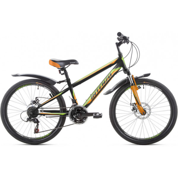Велосипед Intenzo Forsage 24" (black-green-orange)