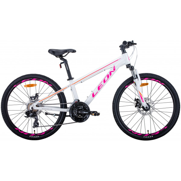 Велосипед Leon Junior AM DD 24" (white pink)