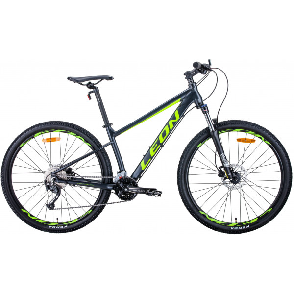 Велосипед Leon XC-70 AM HDD 27.5" (black green)