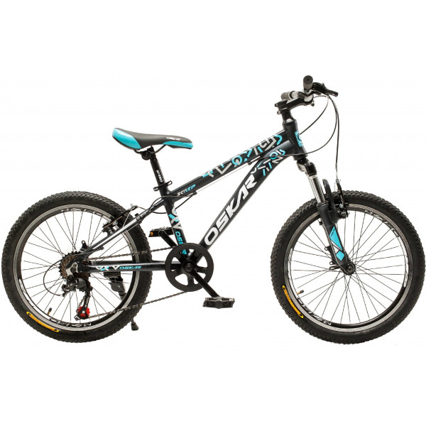 Велосипед Oskar Scarp 20" (black blue)