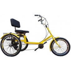 Велосипед Rymar Атлет малый с корзиной (yellow)