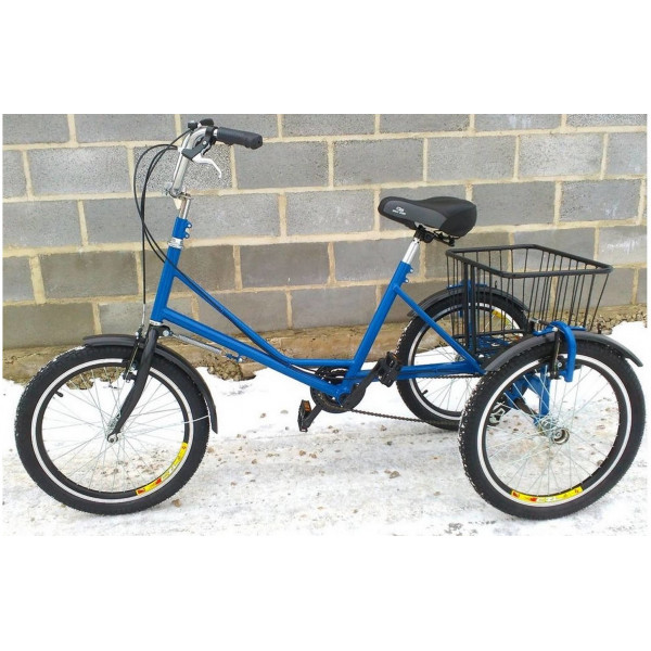 Велосипед Rymar с корзиной 20" (blue)