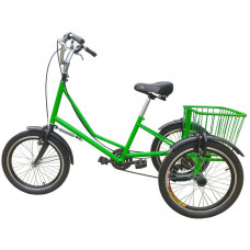 Велосипед Rymar с корзиной 20" (green)