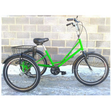 Велосипед Rymar с корзиной 24" (green)