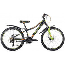 Велосипед Spelli Cross Boy 24" (black green)