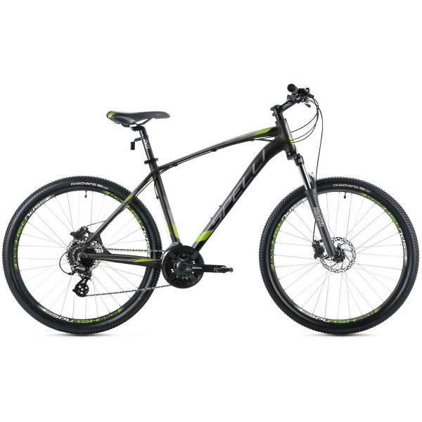 Велосипед Spelli SX-4700 27,5" (black green)
