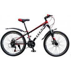 Велосипед Titan Flash 24" (black-white-red)