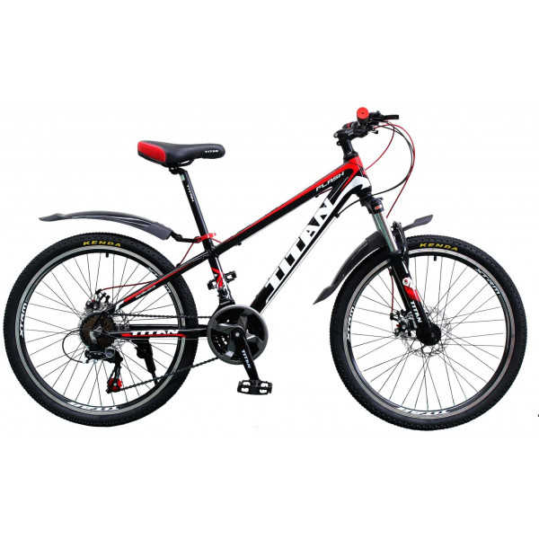 Велосипед Titan Flash 24" (black-white-red)
