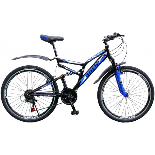 Велосипед Titan Ghost 26" (black blue)