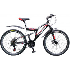 Велосипед Titan Panther 26" (black-white-blue)