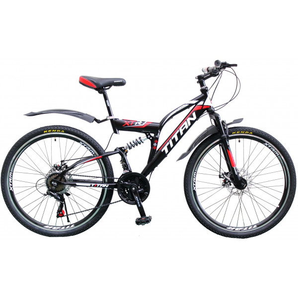 Велосипед Titan Panther 26" (black-white-blue)