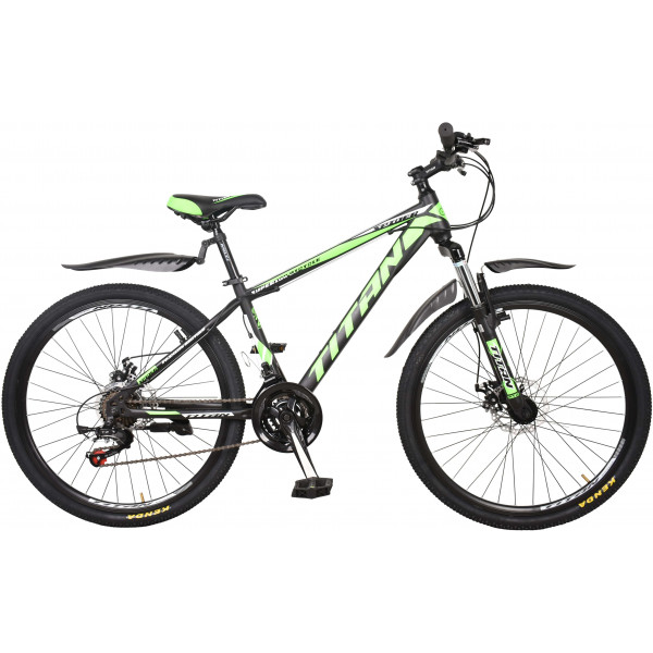 Велосипед Titan Spider 26 (black green)