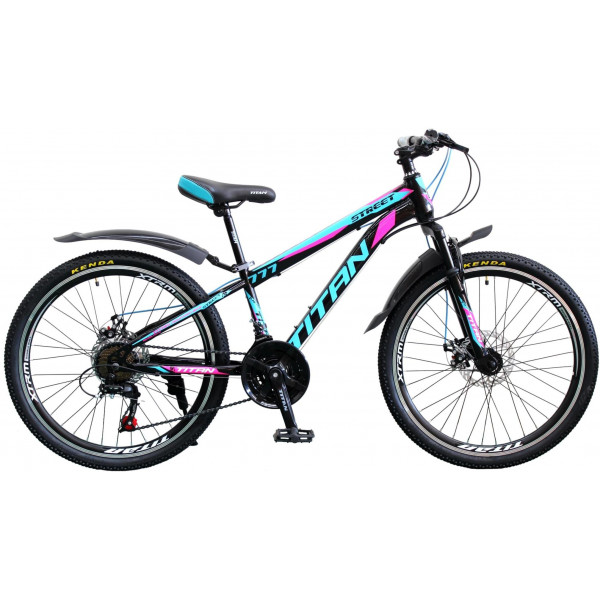 Велосипед Titan Street 24" (black green)