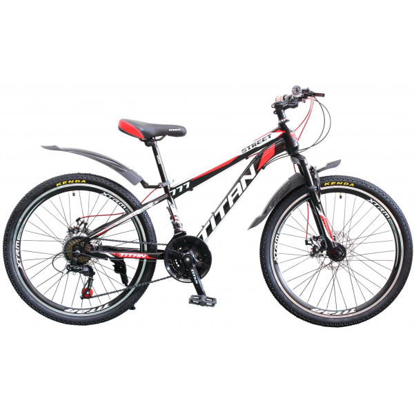 Велосипед Titan Street 24" (black-white-red)